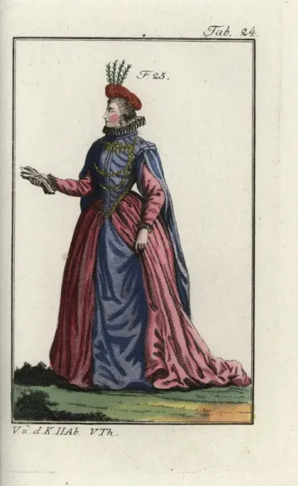 Framed Print : Noblewoman of France, 1581 Framed Print : Noblewoman of France, 1581