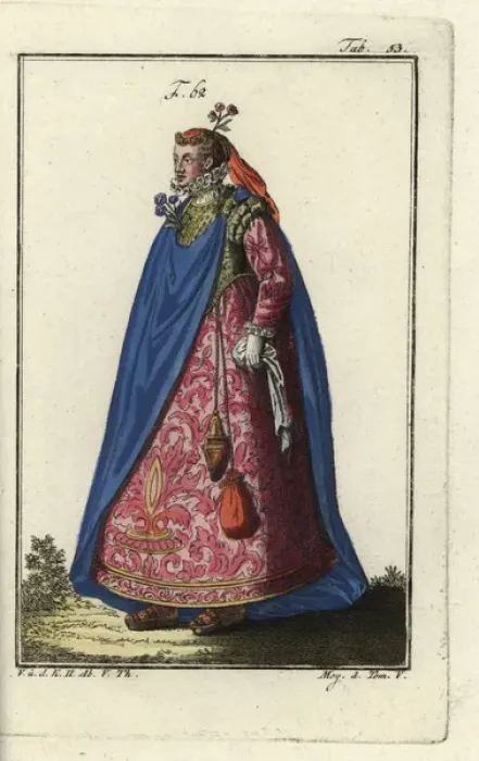 Framed Print : Noblewoman of Genoa with flowers in her hair Framed Print : Noblewoman of Genoa with flowers in her hair