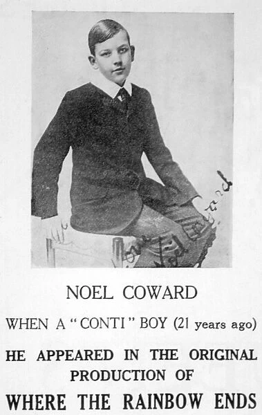 Noel Coward  /  As a Boy