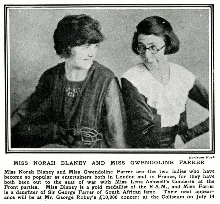 Framed Print : Norah Blaney and Gwen Farrar Framed Print : Norah Blaney and Gwen Farrar