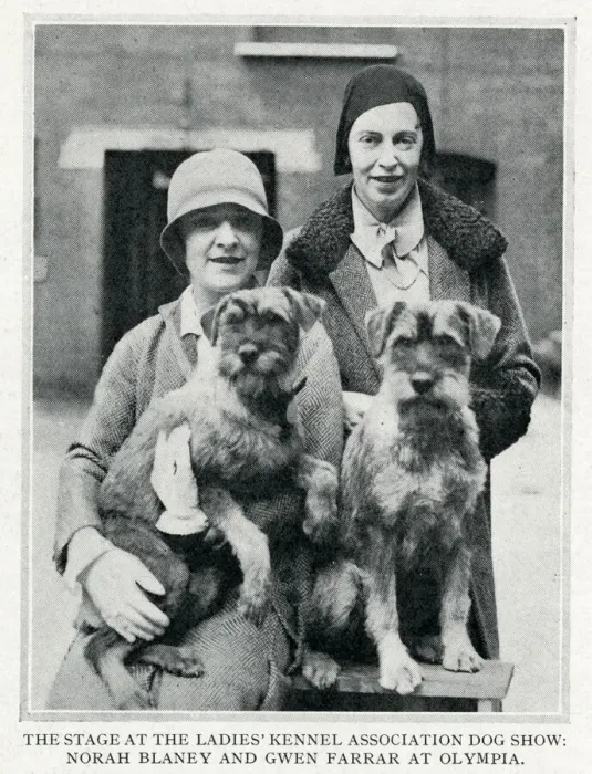 Framed Print : Norah Blaney & Gwen Farrar at Olympia Dog Show Framed Print : Norah Blaney & Gwen Farrar at Olympia Dog Show