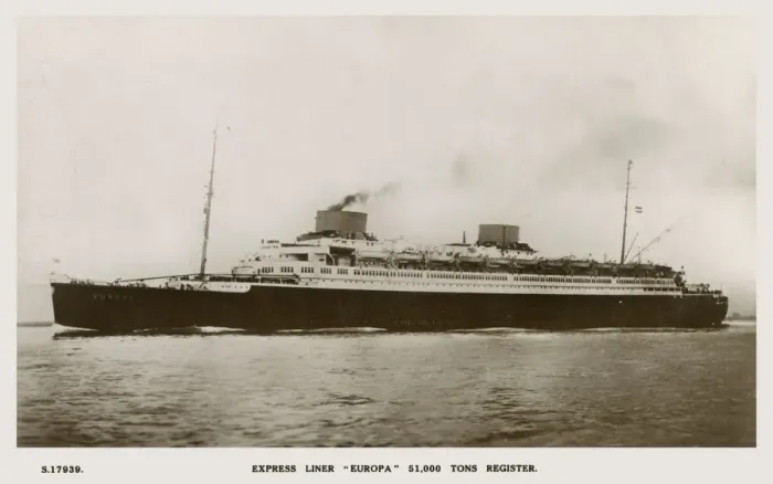 Framed Print : Norddeutscher Lloyd, Bremen - Steamship Europa Framed Print : Norddeutscher Lloyd, Bremen - Steamship Europa