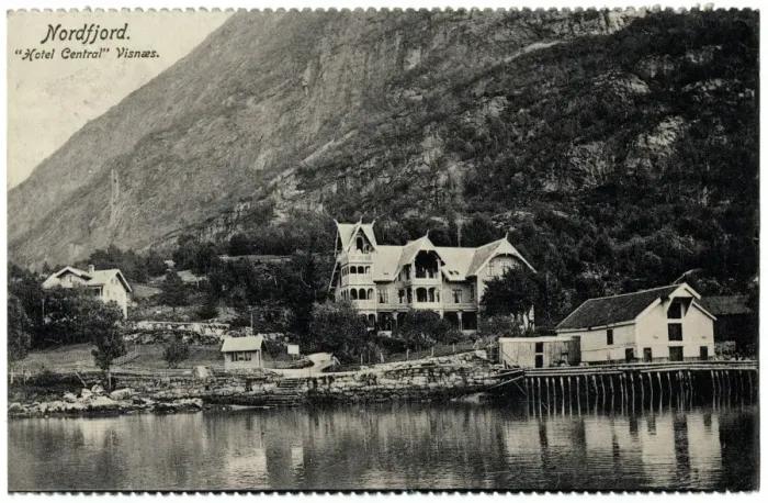 Framed Print : Nordfjord, Norway - Hotel Central Visnas Framed Print : Nordfjord, Norway - Hotel Central Visnas