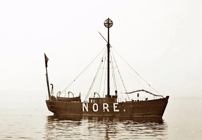Framed Print : The Nore Lightship, Shoeburyness, Victorian period Framed Print : The Nore Lightship, Shoeburyness, Victorian period