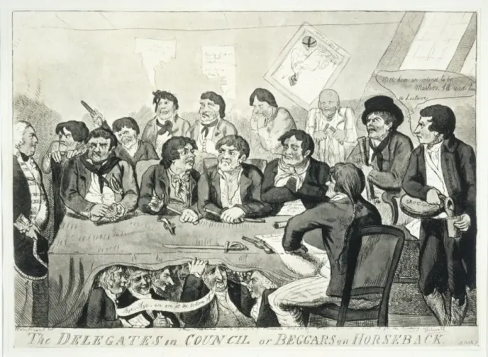 Framed Print : Nore Mutiny / Cruikshank Framed Print : Nore Mutiny / Cruikshank
