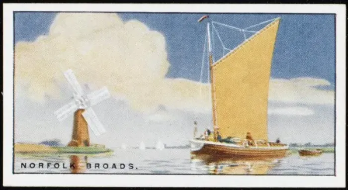 Framed Print : Norfolk Broads / Cig Card Framed Print : Norfolk Broads / Cig Card