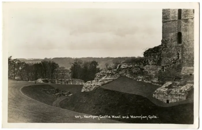 Framed Print : Norham Castle Moat and Marmion Gate, Northumberland