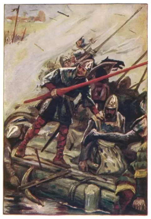 Framed Print : Norman Battle Scene Framed Print : Norman Battle Scene