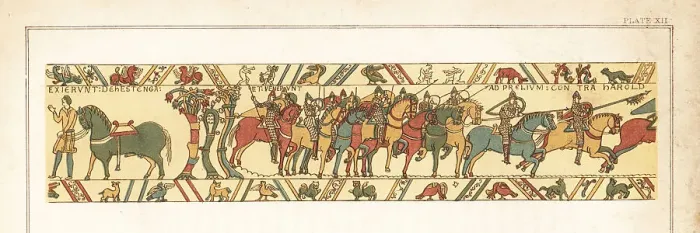Framed Print : The Norman cavalry under William, Duke of Normandy, at the Battl Framed Print : The Norman cavalry under William, Duke of Normandy, at the Battl