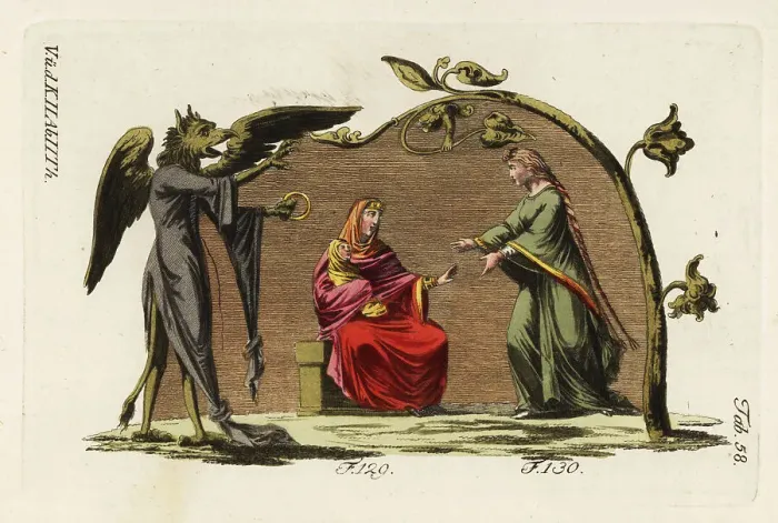 Framed Print : Norman costumes of the 12th century Framed Print : Norman costumes of the 12th century