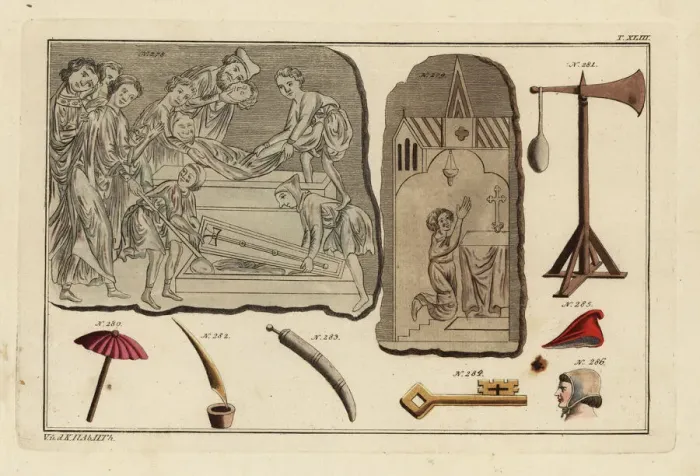Framed Print : Norman funeral, chapel and equipment Framed Print : Norman funeral, chapel and equipment