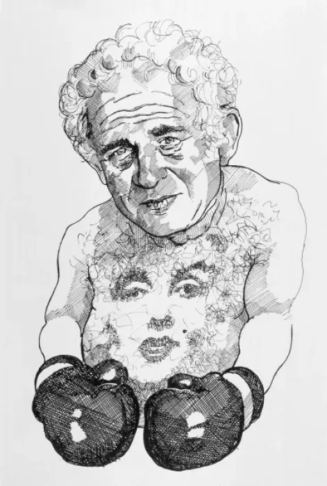 Framed Print : Norman Mailer / Morgan Framed Print : Norman Mailer / Morgan