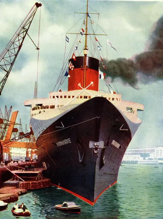 Framed Print : Normandie, French transatlantic liner Framed Print : Normandie, French transatlantic liner