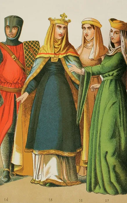 Framed Print : Normans, 1000-1100. From left to right: knight Framed Print : Normans, 1000-1100. From left to right: knight