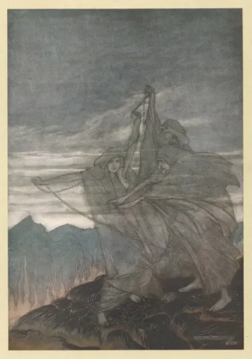 Framed Print : The Norns Vanish Framed Print : The Norns Vanish