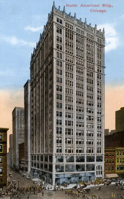 Framed Print : North American Building, Chicago, Illinois, USA Framed Print : North American Building, Chicago, Illinois, USA