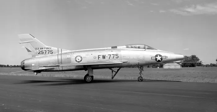 Framed Print : North American EF-100A Super Sabre 52-5775 Framed Print : North American EF-100A Super Sabre 52-5775