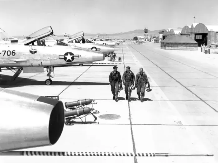 Framed Print : North American F-100 Super Sabres Framed Print : North American F-100 Super Sabres