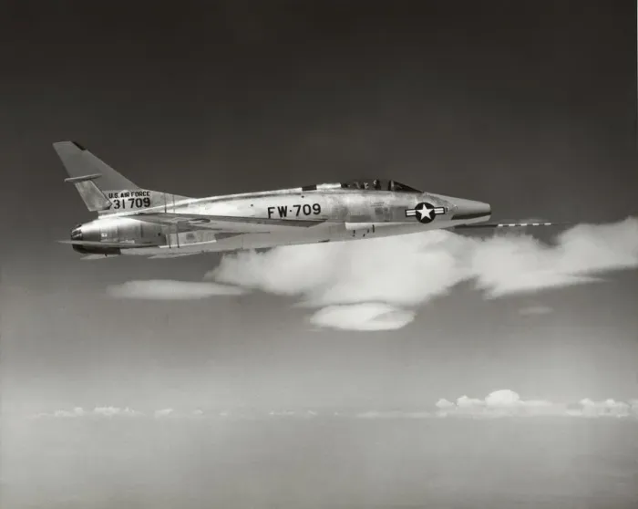 Framed Print : North American F-100A Super Sabre Framed Print : North American F-100A Super Sabre