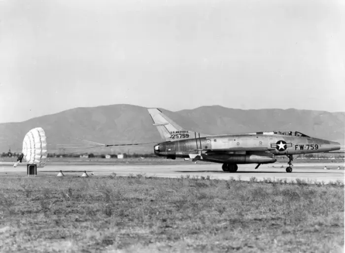 Framed Print : North American F-100A Super Sabre