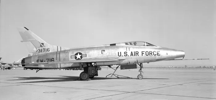 Framed Print : North American F-100C Super Sabre 53-1716 Framed Print : North American F-100C Super Sabre 53-1716