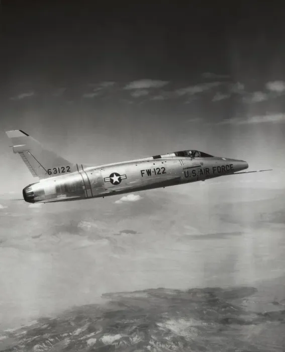 Framed Print : North American F-100D Super Sabre