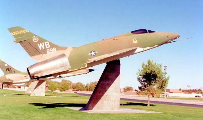 Framed Print : North American F-100D Super Sabre 55-3595 Framed Print : North American F-100D Super Sabre 55-3595