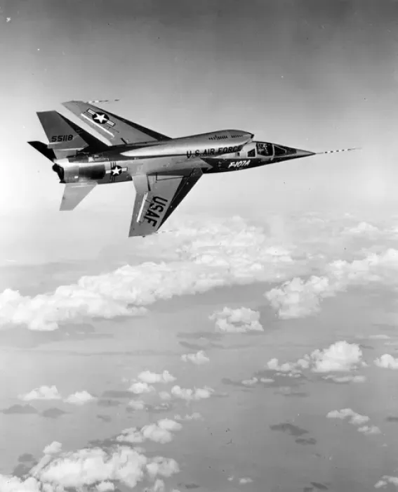 Framed Print : North American F-107A 55-5118 Framed Print : North American F-107A 55-5118