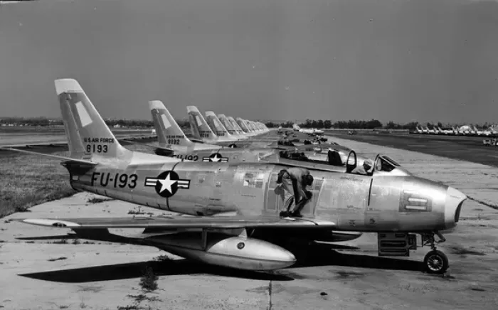 Framed Print : North American F-86A Sabres Framed Print : North American F-86A Sabres