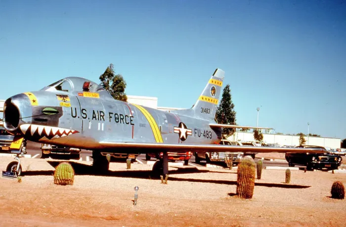 Framed Print : North American F-86H Sabre 53-1483