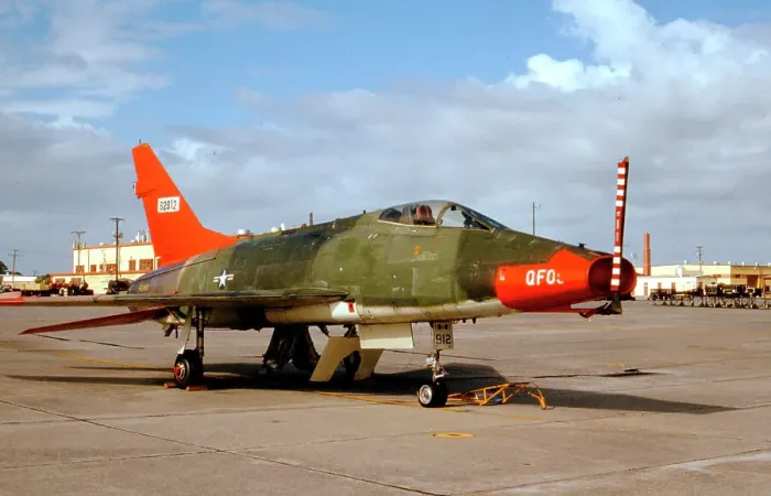 Framed Print : North American QF-100D Super Sabre 56-2912 - QF098 Framed Print : North American QF-100D Super Sabre 56-2912 - QF098