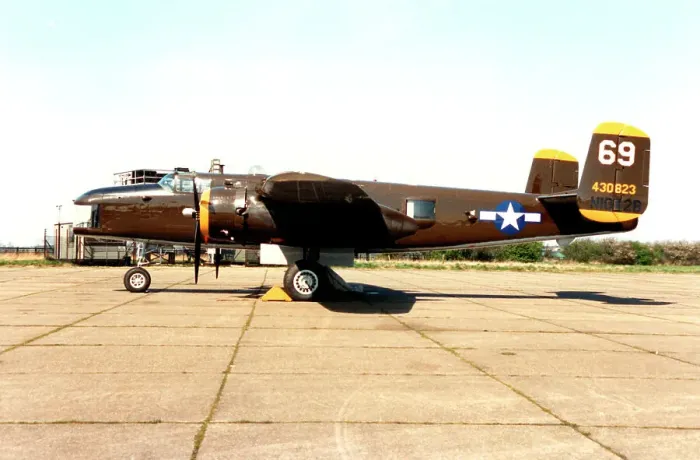 Framed Print : North American VB-25N Mitchell N1042B