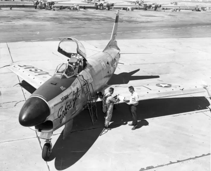 Framed Print : North American YF-86K Sabre 52-3630 Framed Print : North American YF-86K Sabre 52-3630