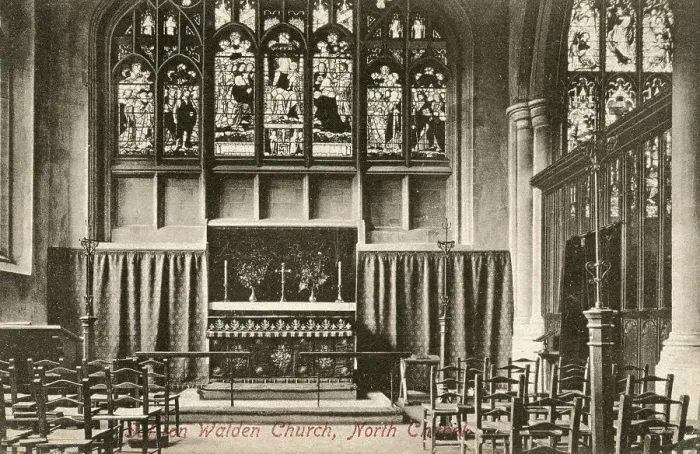 Framed Print : North Chapel Saffron Walden Church Essex Postcard Framed Print : North Chapel Saffron Walden Church Essex Postcard