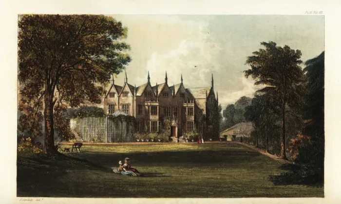 Framed Print : North Court, Isle of Wight, the seat of Mrs. Bennet Framed Print : North Court, Isle of Wight, the seat of Mrs. Bennet
