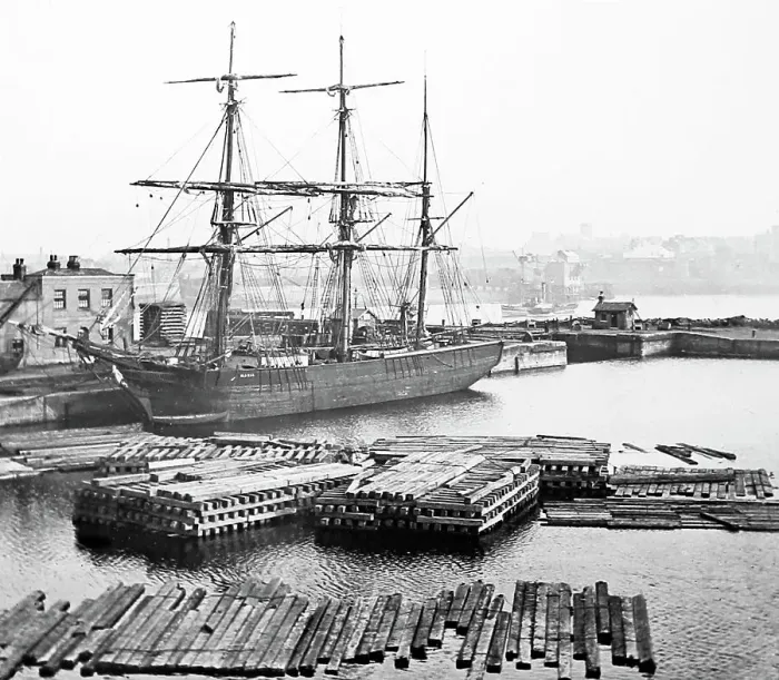 Framed Print : North Docks, Sunderland, Victorian period Framed Print : North Docks, Sunderland, Victorian period