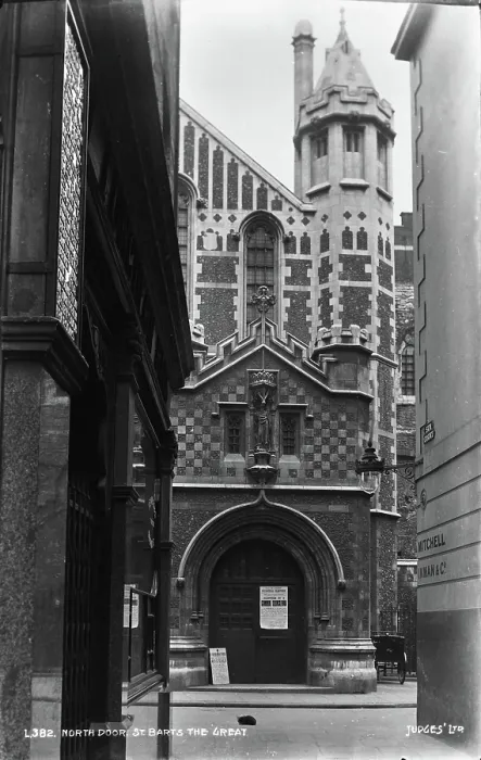 Framed Print : North Door of St. Bart's the Great Framed Print : North Door of St. Bart's the Great