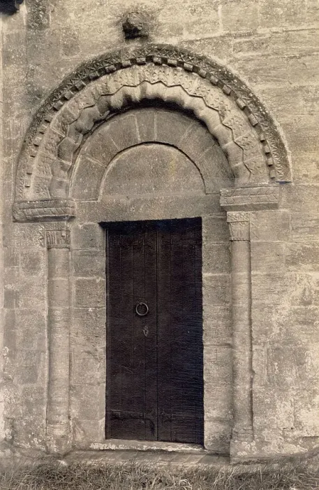 Framed Print : North Door, St Michael's Church, in the village of Guiting Power, Gloucestershire Date: 1930s Framed Print : North Door, St Michael's Church, in the village of Guiting Power, Gloucestershire Date: 1930s