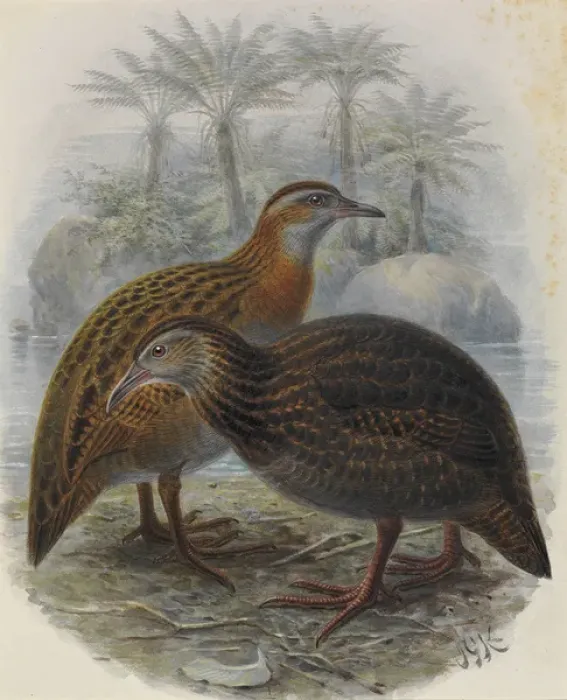 Framed Print : North Island Weka and Western Weka Framed Print : North Island Weka and Western Weka