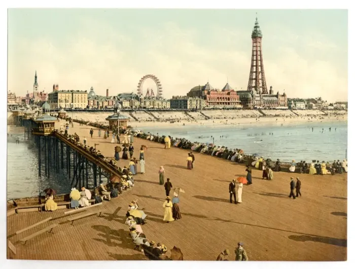 Framed Print : From North Pier, Blackpool, England Framed Print : From North Pier, Blackpool, England