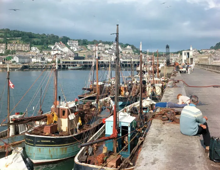 Framed Print : North Pier, Newlyn Framed Print : North Pier, Newlyn