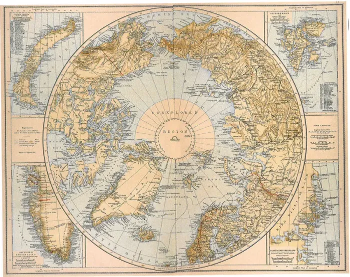 Framed Print : North Polar Region 1897 Date: 1897 Framed Print : North Polar Region 1897 Date: 1897