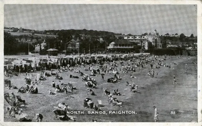 Framed Print : North Sands, Paignton, Devon Framed Print : North Sands, Paignton, Devon