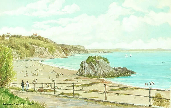 North Sands, Tenby, Pembrokeshire, South Wales