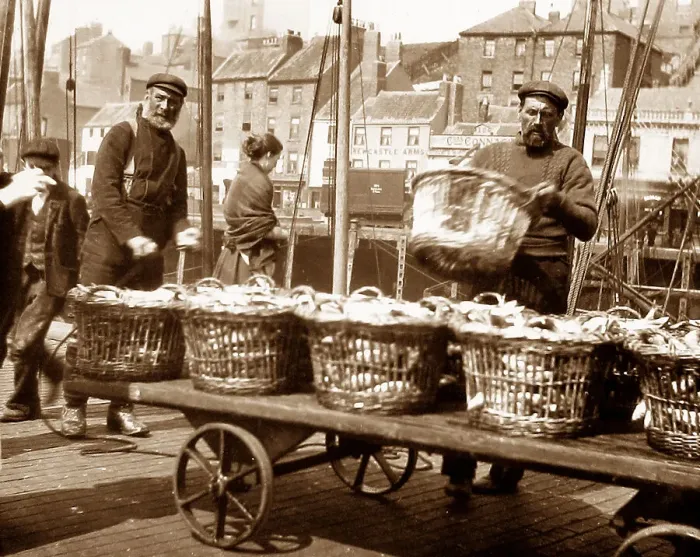 Framed Print : North Shields herring fishing Framed Print : North Shields herring fishing