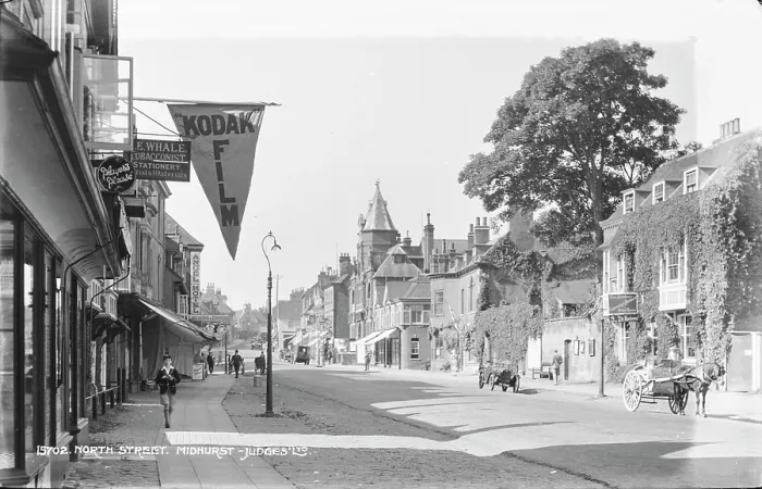 Framed Print : North Street in Midhurst Framed Print : North Street in Midhurst