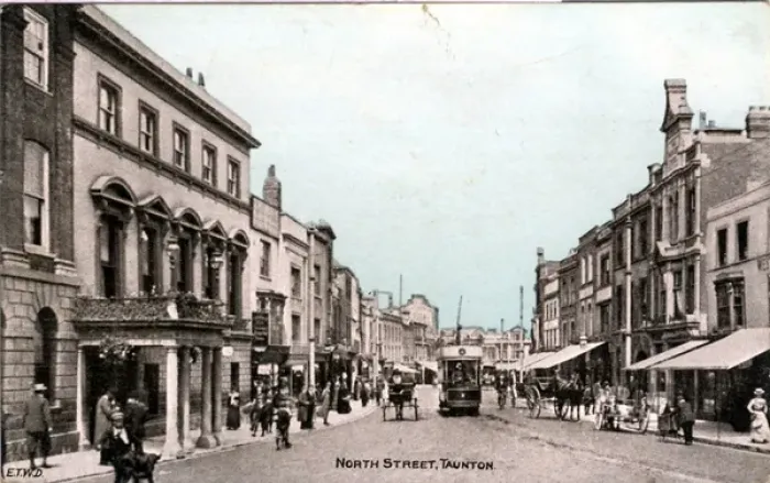 Framed Print : North Street, Taunton, Somerset Framed Print : North Street, Taunton, Somerset