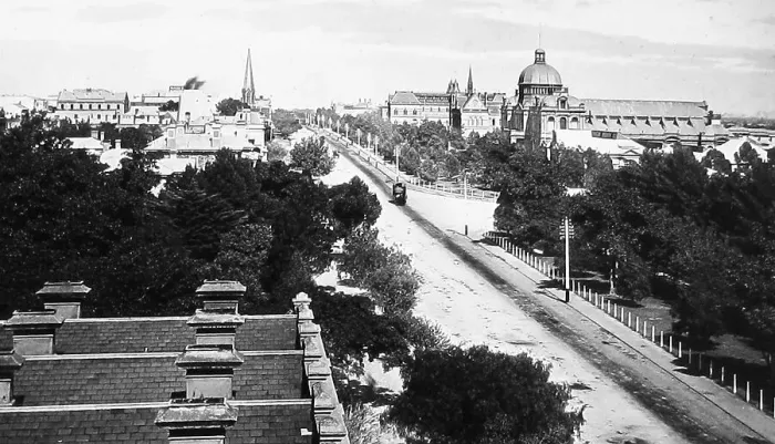 Framed Print : North Terrace Adelaide Australia early 1900s Framed Print : North Terrace Adelaide Australia early 1900s