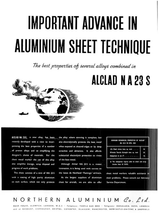 Framed Print : Northern Aluminium Alclad NA 23 S Framed Print : Northern Aluminium Alclad NA 23 S