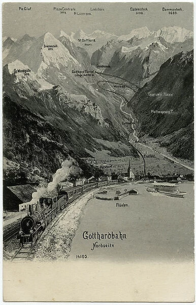 The Northern end of the Gotthard Railway